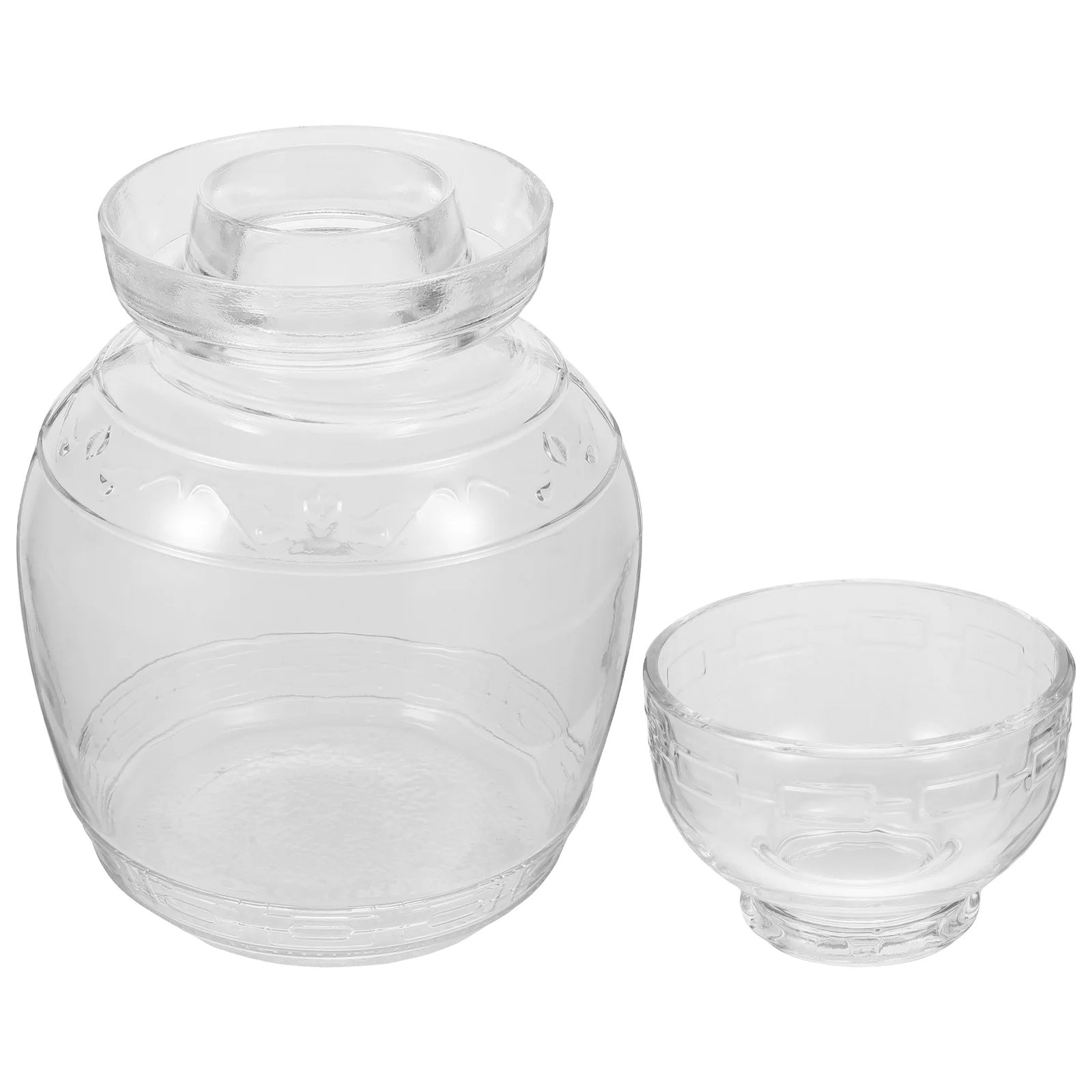 Jar Pickle Storage Glass Pickling Food Containers Thicken Fermenting Vegetable Clear
Jar Pickle Storage Glass Pickling Food Containers Thicken Fermenting Vegetable Clear