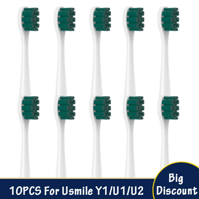 Сменные насадки для зубной щетки Usmile Y1/U1/U2, насадки для электрической чистки зубов, 10 шт./компл.
Сменные насадки для зубной щетки Usmile Y1/U1/U2, насадки для электрической чистки зубов, 10 шт./компл.