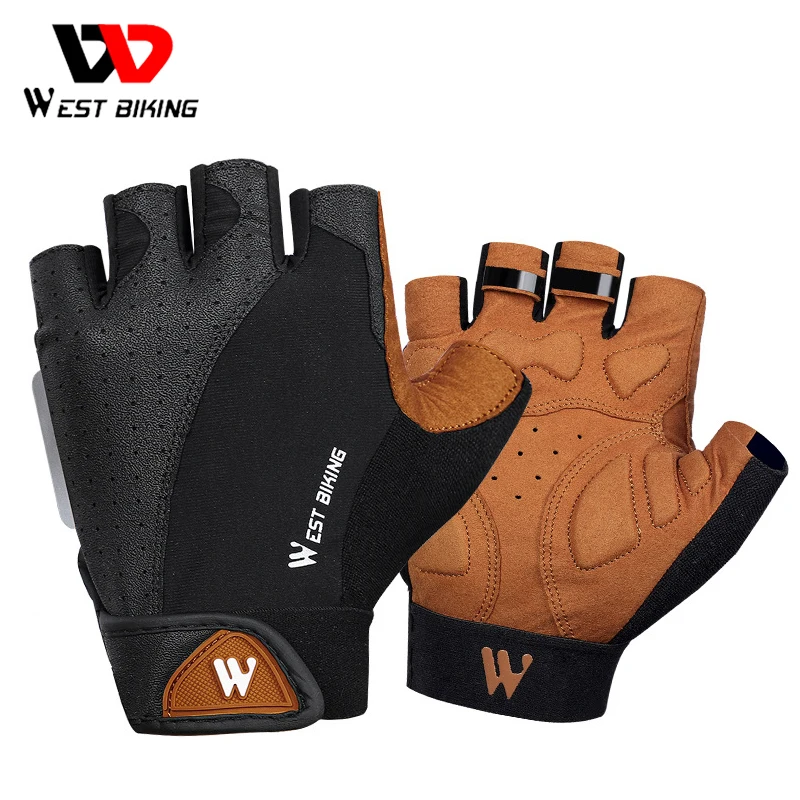 WEST BIKING Mountain Road Bike Gloves Half Finger Summer Cycling Equipment Anti-slip Shock SBR Bicycle Fitness Fingerless Mitten 
WEST BIKING Mountain Road Bike Gloves Half Finger Summer Cycling Equipment Anti-slip Shock SBR Bicycle Fitness Fingerless Mitten