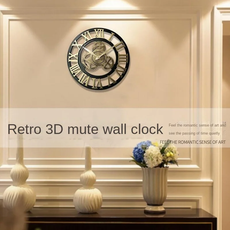 Industrial Style Silent Wooden Wall Clock American Style Gear Retro Wall Clocks Creative Clocks Wall Home Decor Wall Decor
Industrial Style Silent Wooden Wall Clock American Style Gear Retro Wall Clocks Creative Clocks Wall Home Decor Wall Decor