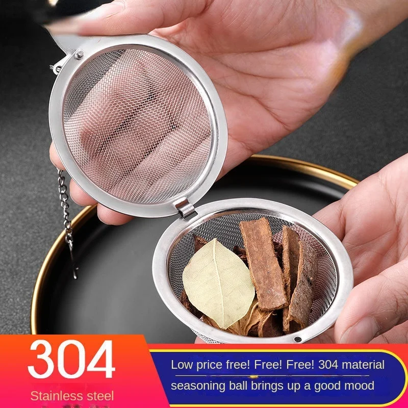 Seasoning ball food grade stainless steel brine cooking filter brine cage tea making artifact
Seasoning ball food grade stainless steel brine cooking filter brine cage tea making artifact