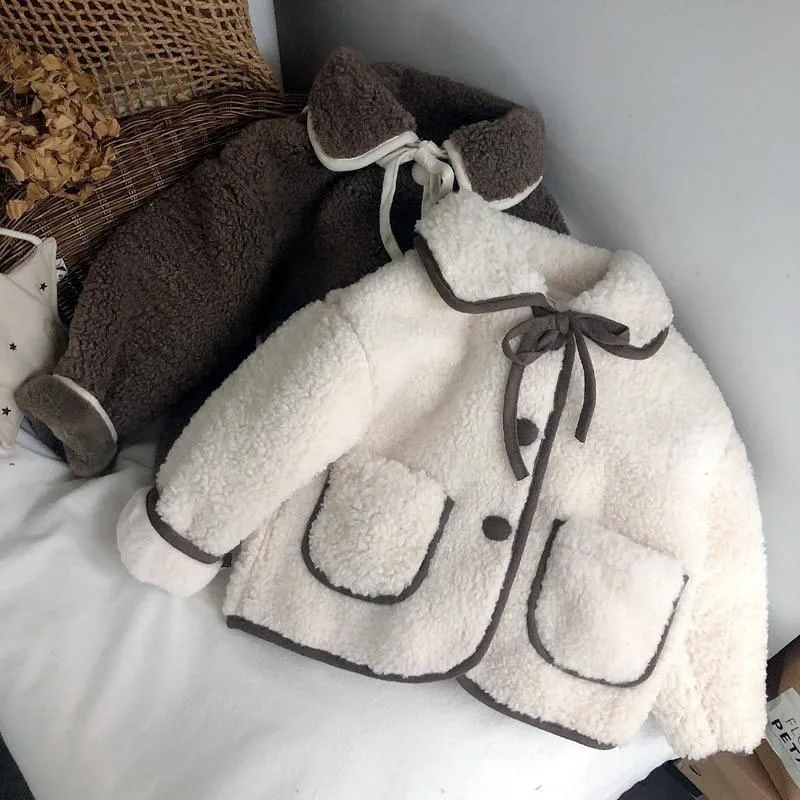 Baby Girls Winter Coat Fake Fur Warm Cute Bow Overcoats Soft Rabbit Fur Comfortable Princess Kids Clothes 2022 Winter New
Baby Girls Winter Coat Fake Fur Warm Cute Bow Overcoats Soft Rabbit Fur Comfortable Princess Kids Clothes 2022 Winter New