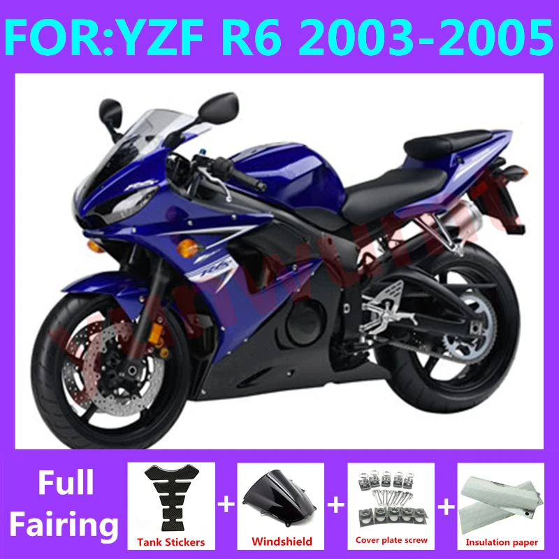 NEW ABS Motorcycle Injection full Fairing Kit fit For YZF R6 2003 2004 2005 YFZ-R6 03 04 05 Bodywork Fairings kits set blue
NEW ABS Motorcycle Injection full Fairing Kit fit For YZF R6 2003 2004 2005 YFZ-R6 03 04 05 Bodywork Fairings kits set blue