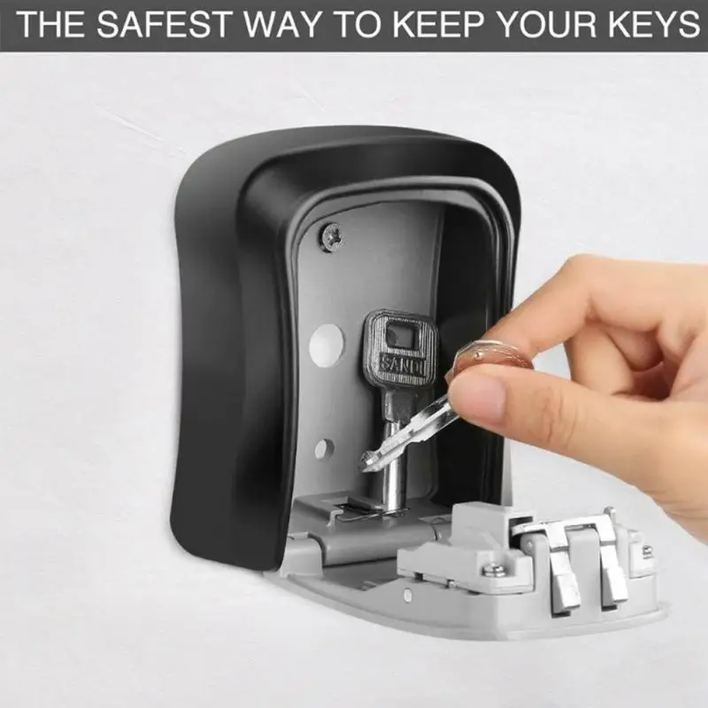 Weatherproof Key Safe Box Password Key Storage Secret Box Security Aluminum Alloy Key Lock Box For Indoor And Outdoor
Weatherproof Key Safe Box Password Key Storage Secret Box Security Aluminum Alloy Key Lock Box For Indoor And Outdoor