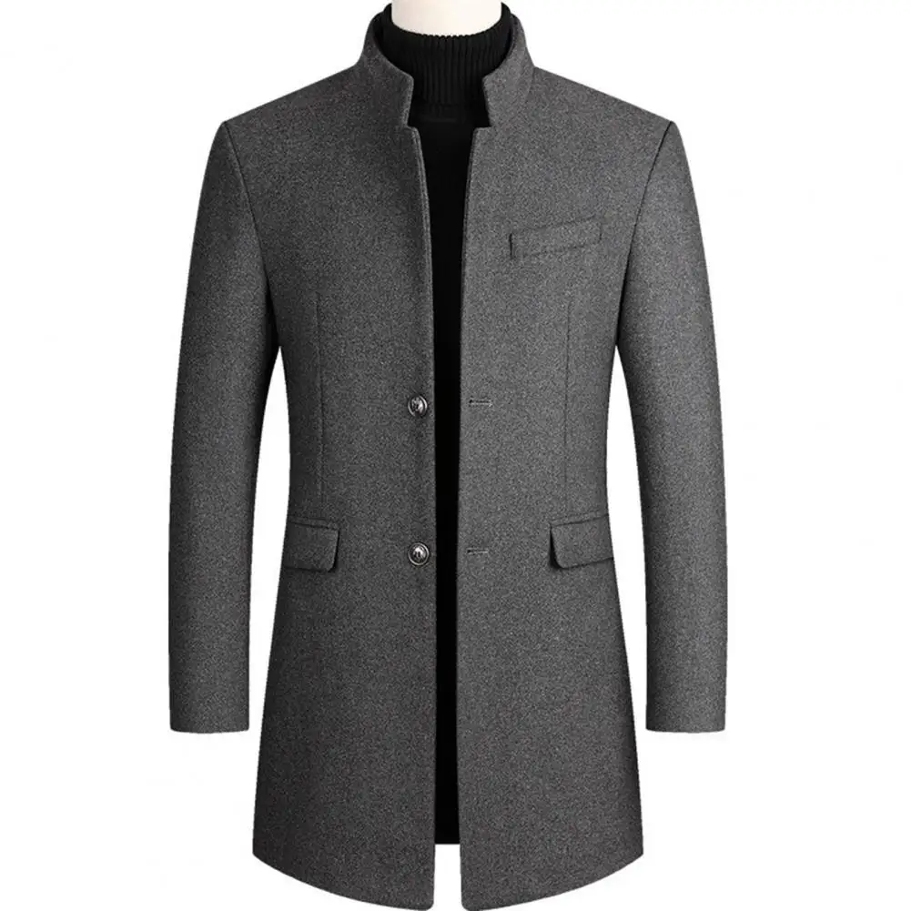 Fashion Men Trench Coat Solid Color Warm Autumn Winter Windpfoor Slim Mid-Long Jacket Winter Thickening Man Woolen Jacket Coat
Fashion Men Trench Coat Solid Color Warm Autumn Winter Windpfoor Slim Mid-Long Jacket Winter Thickening Man Woolen Jacket Coat