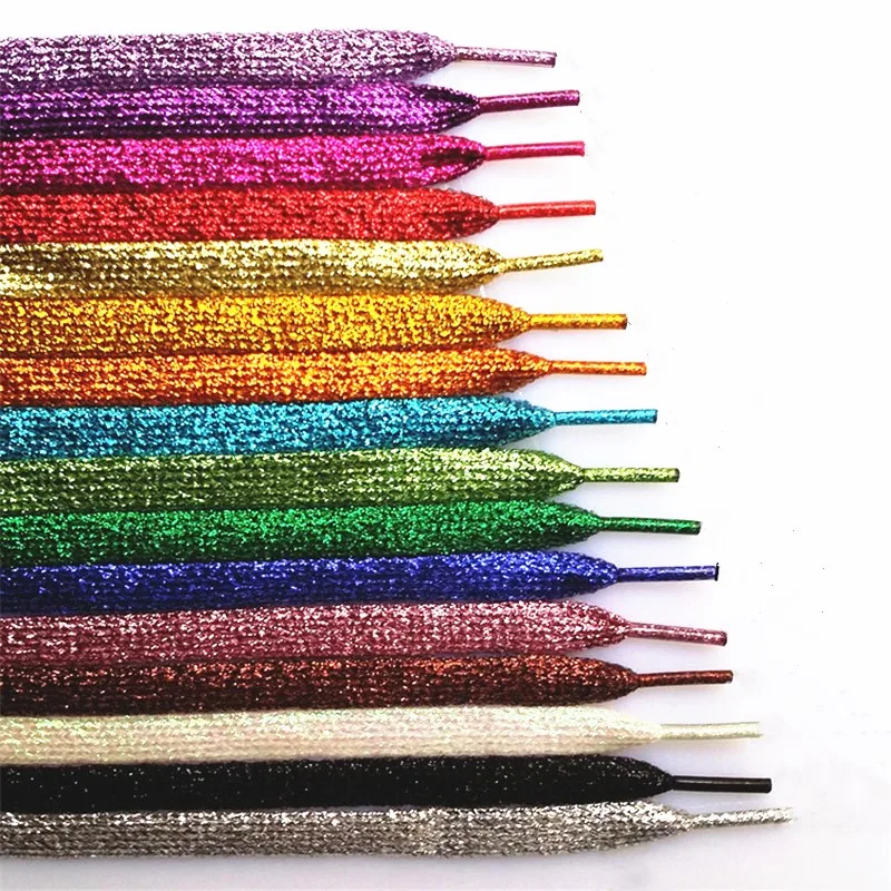 1 Pair Shiny Gold Silver Thread Shoelaces Glitter Flat Shoelaces Sparkly Bootlaces Colors Shimmering 110cm Shoe Laces Colored
1 Pair Shiny Gold Silver Thread Shoelaces Glitter Flat Shoelaces Sparkly Bootlaces Colors Shimmering 110cm Shoe Laces Colored