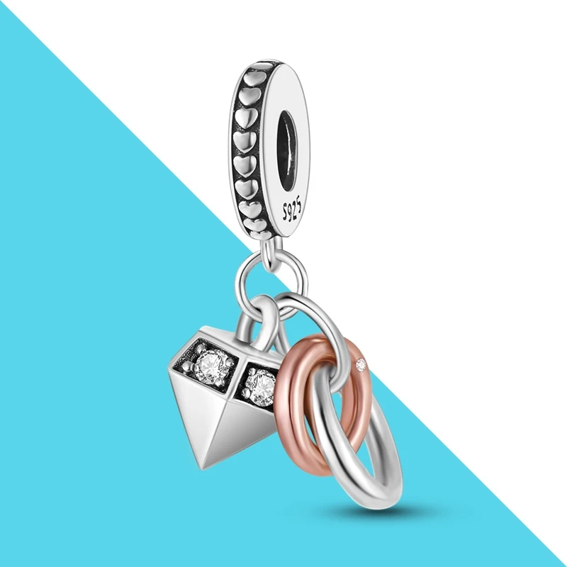 Diamonds Shape And Connecting Ring 925 Silver Charms Fit Pandora Bracelet Diy Support Dropshipping Festival Gift For Women
Diamonds Shape And Connecting Ring 925 Silver Charms Fit Pandora Bracelet Diy Support Dropshipping Festival Gift For Women