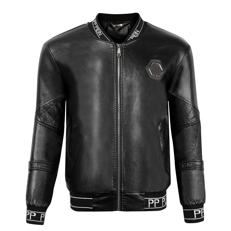 2022AW Tide brand plein new men's stand-up collar zipper leather jacket Tide brand PP casual plus cotton men's jacket motorcycle
2022AW Tide brand plein new men's stand-up collar zipper leather jacket Tide brand PP casual plus cotton men's jacket motorcycle