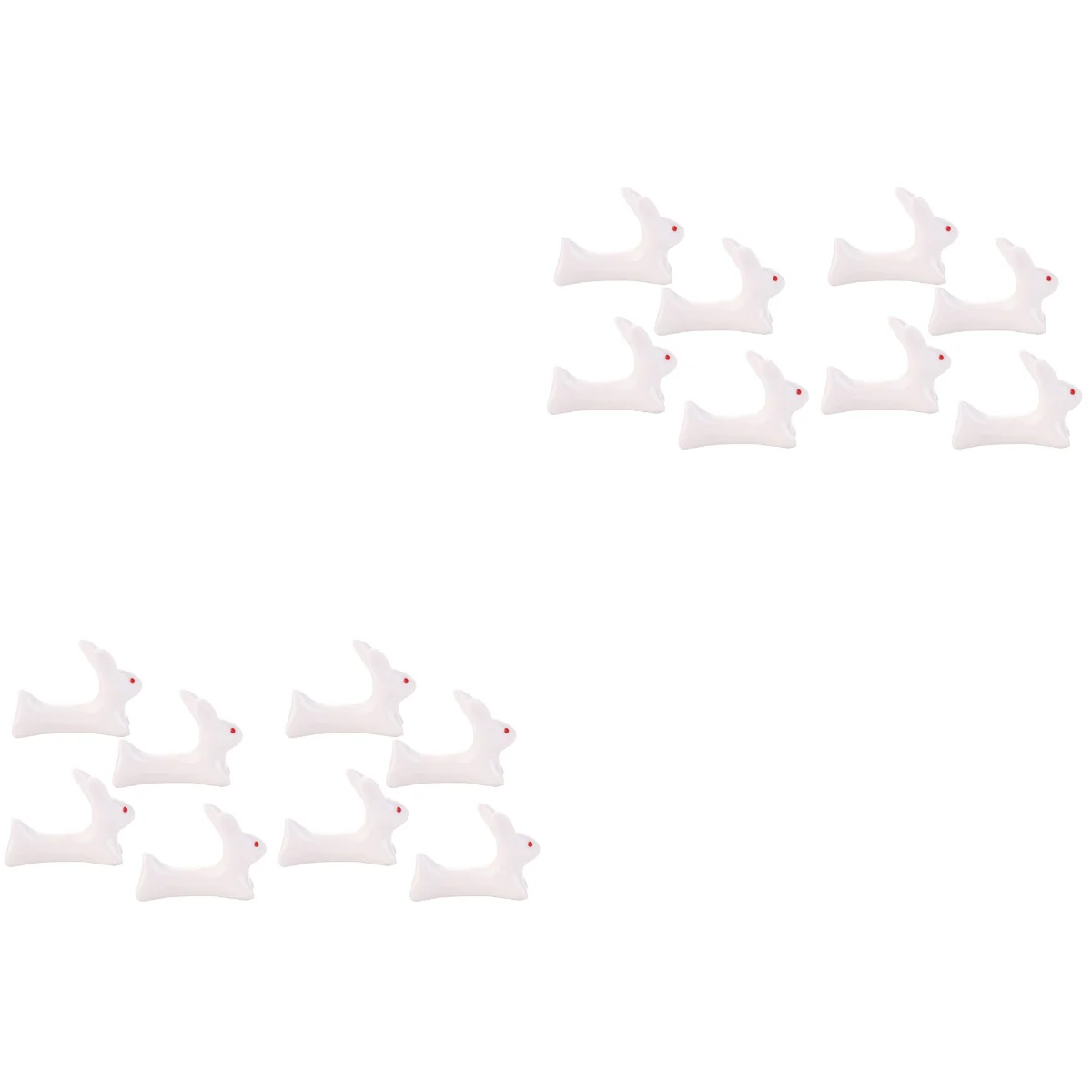 16 pcs Bunny Shape Chopstick Rack Japanese Style Ceramic Spoon Holder Chopstick Rest for Hotel Room Restaurant (White)
16 pcs Bunny Shape Chopstick Rack Japanese Style Ceramic Spoon Holder Chopstick Rest for Hotel Room Restaurant (White)