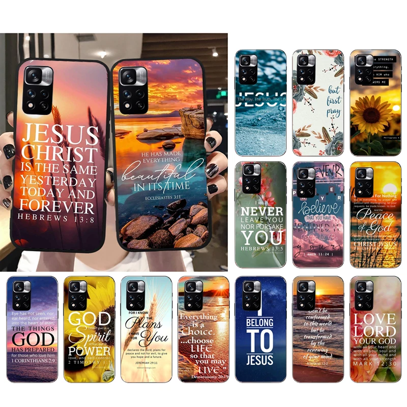 Phone Case For Xiaomi Redmi Note 11 11S 11T Pro 10 9Pro Note9S 10S Redmi 10 9 10C 9C 9A 9T Bible verse Jesus Christian God
Phone Case For Xiaomi Redmi Note 11 11S 11T Pro 10 9Pro Note9S 10S Redmi 10 9 10C 9C 9A 9T Bible verse Jesus Christian God