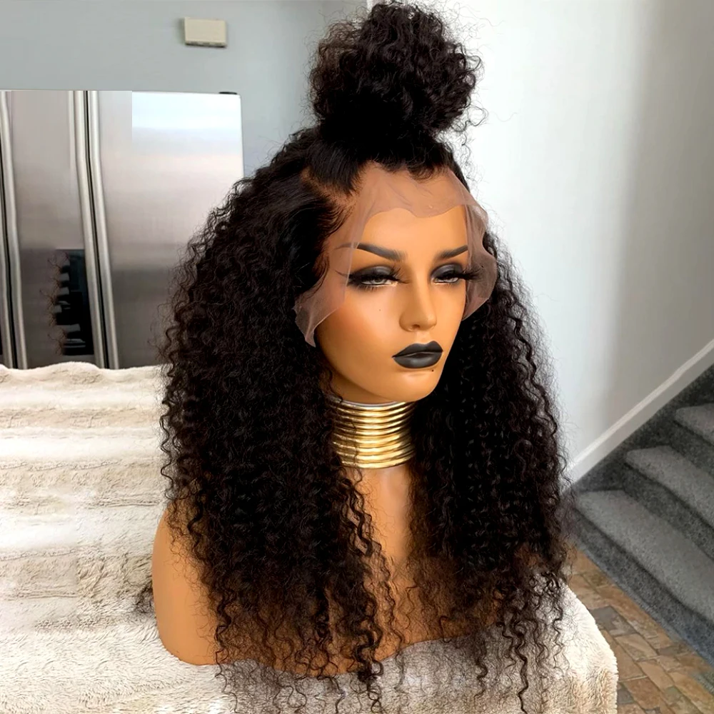 200 Density Natural Hairline 26"Long Kinky Curly Middle Deep Part Lace Front Wig For Black Women Babyhair High Temperature Daily
200 Density Natural Hairline 26"Long Kinky Curly Middle Deep Part Lace Front Wig For Black Women Babyhair High Temperature Daily