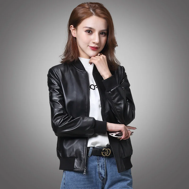 2023Leather jacket,100% Sheepskin Coat Female Baseball Down Jackets Winter Jacket Women Genuine Leather Jacket Korean Outerwear
2023Leather jacket,100% Sheepskin Coat Female Baseball Down Jackets Winter Jacket Women Genuine Leather Jacket Korean Outerwear
