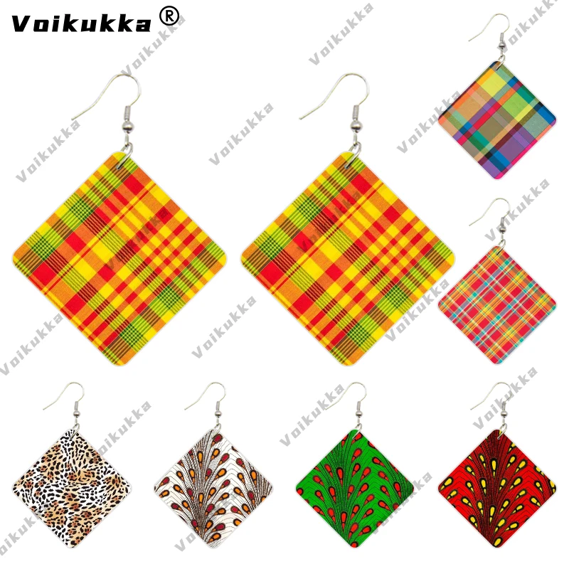 Voikukka Jewelry Square Pendant England Plaid Design Pattern Both Sides Print Wood Dangle Women Earring Accessories Wholesale
Voikukka Jewelry Square Pendant England Plaid Design Pattern Both Sides Print Wood Dangle Women Earring Accessories Wholesale