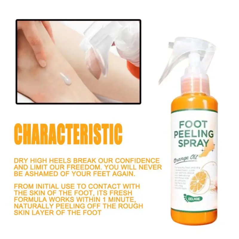 Japan Cosmetics Foot Peeling Spray Natural Orange Essence Pedicure Hands Dead Skin Exfoliator Mask Whiten Baby Foot Care Tool
Japan Cosmetics Foot Peeling Spray Natural Orange Essence Pedicure Hands Dead Skin Exfoliator Mask Whiten Baby Foot Care Tool
