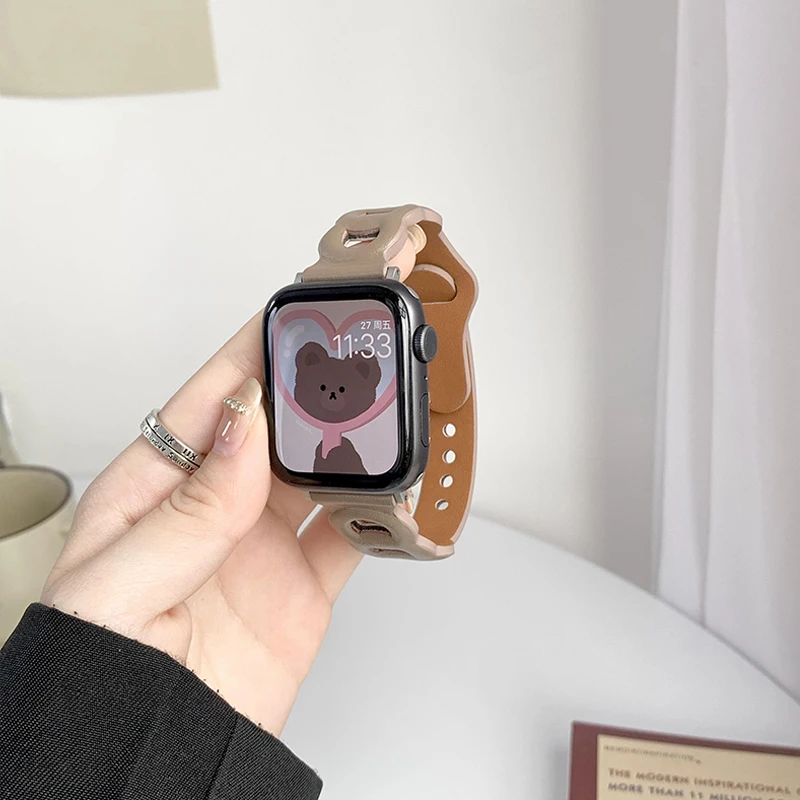 Ремешок из натуральной кожи для Apple Watch Band 41 мм 45 мм 38 мм 44 мм, женский спортивный браслет, пряжка для аксессуаров Correa Iwatch Series 7 Se 6 5 4 3
Ремешок из натуральной кожи для Apple Watch Band 41 мм 45 мм 38 мм 44 мм, женский спортивный браслет, пряжка для аксессуаров Correa Iwatch Series 7 Se 6 5 4 3