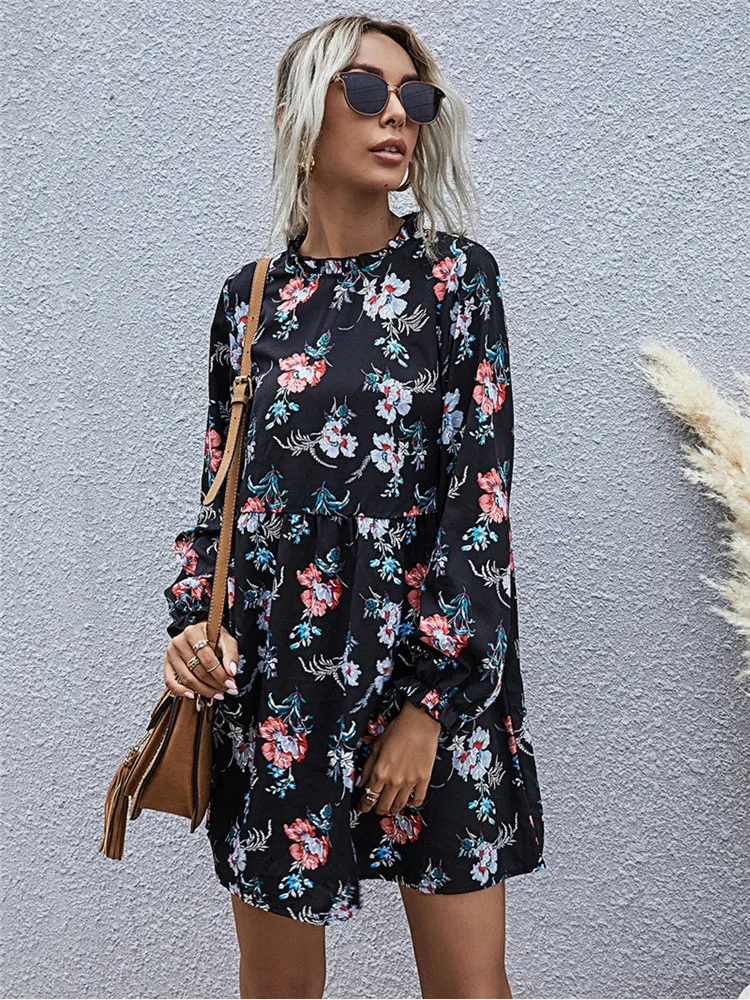 2022 New Autumn Winter Fashion Floral Dress Women Casual Full Sleeve High Waist Loose Print Dress
2022 New Autumn Winter Fashion Floral Dress Women Casual Full Sleeve High Waist Loose Print Dress