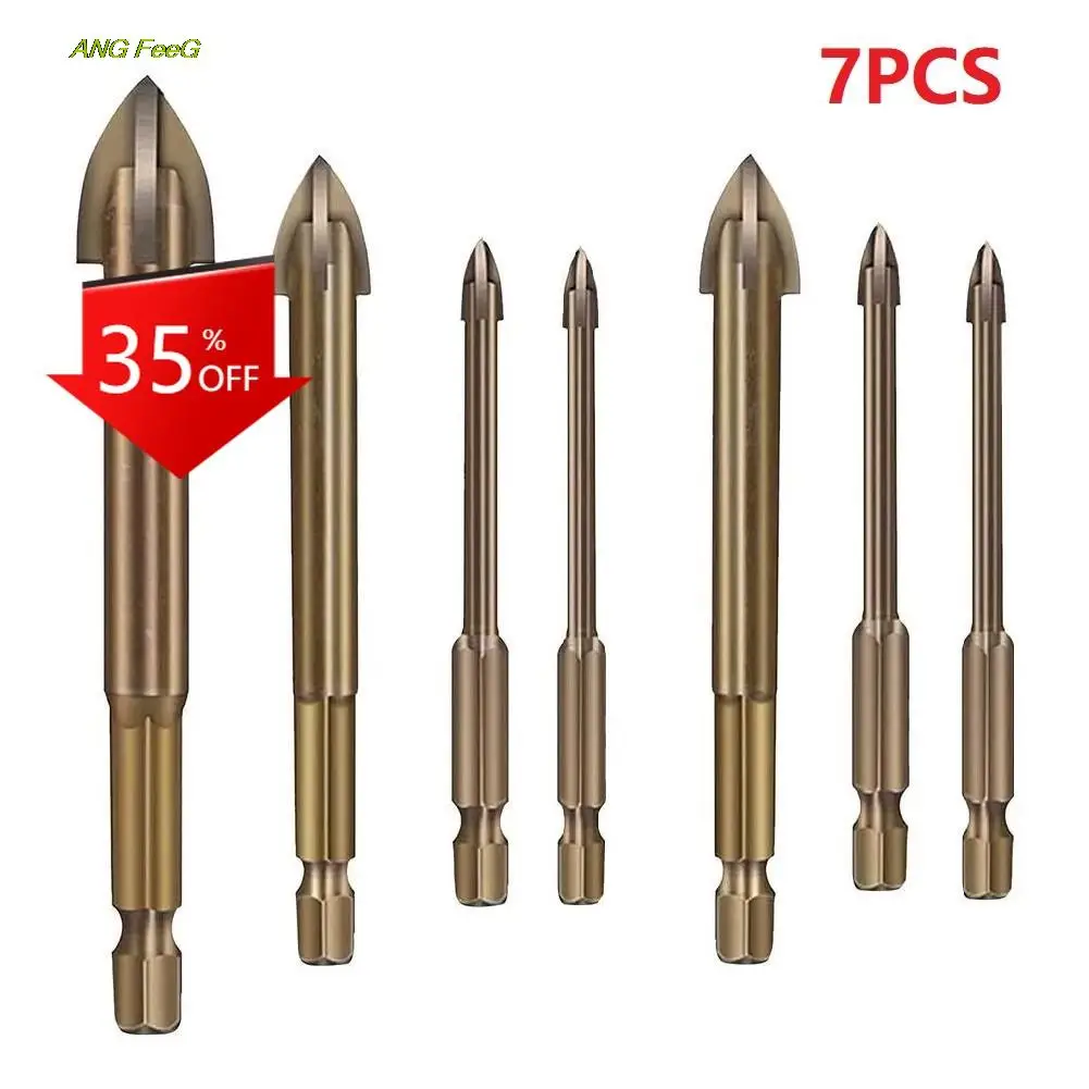 7pcs Universal Drilling Tool Efficient Multi-functional Cross Alloy Drill Bit Tip High Quality Multi-size Home Power Tools
7pcs Universal Drilling Tool Efficient Multi-functional Cross Alloy Drill Bit Tip High Quality Multi-size Home Power Tools