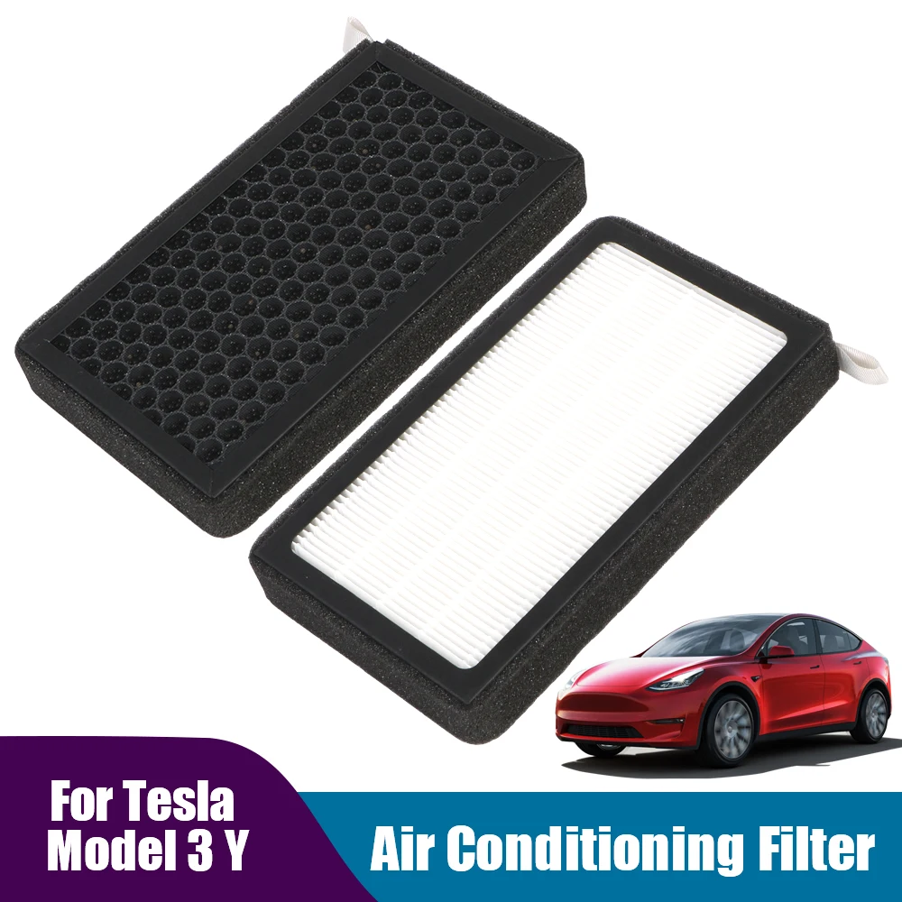 HEPA Cabin Air Filter Activated Carbon Fiber Car Vent Air Conditioner AC Replacement Automotive Accessories for Tesla Model 3 Y
HEPA Cabin Air Filter Activated Carbon Fiber Car Vent Air Conditioner AC Replacement Automotive Accessories for Tesla Model 3 Y