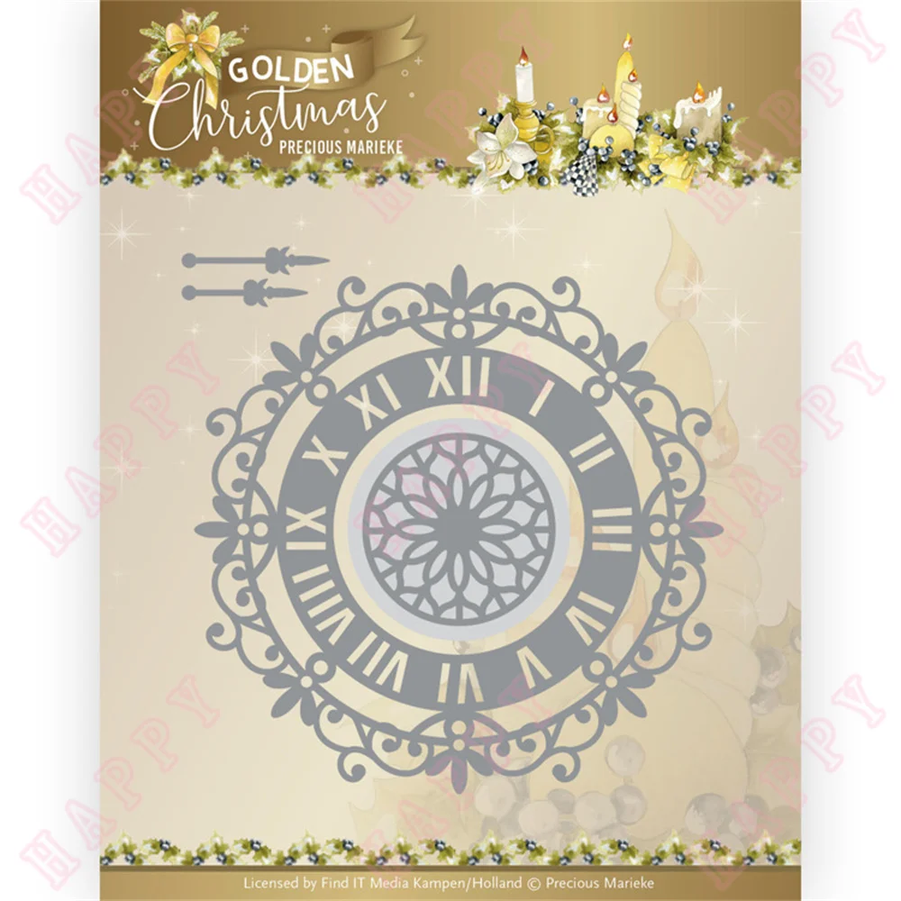 2022 Christmas Wall Clock Metal Cutting Dies Diary Template DIY Scrapbook Album Card Decoration Embossing Craft Handmade Moulds
2022 Christmas Wall Clock Metal Cutting Dies Diary Template DIY Scrapbook Album Card Decoration Embossing Craft Handmade Moulds