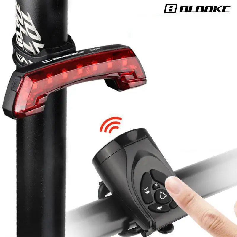 Mountain Road Bike Smart Tail Light USB Charging Wireless Remote Control Turn Signal Night Riding Horn Timbre Bicicleta
Mountain Road Bike Smart Tail Light USB Charging Wireless Remote Control Turn Signal Night Riding Horn Timbre Bicicleta