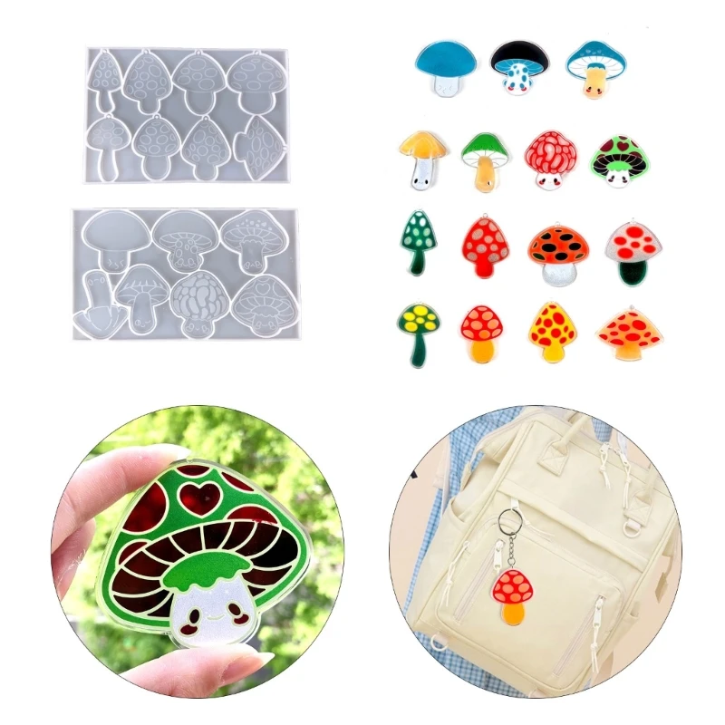 Mushroom Shape Silicone Keychain Mold Silicone Material Jewelry Hand-Making Tool X3UD 
Mushroom Shape Silicone Keychain Mold Silicone Material Jewelry Hand-Making Tool X3UD