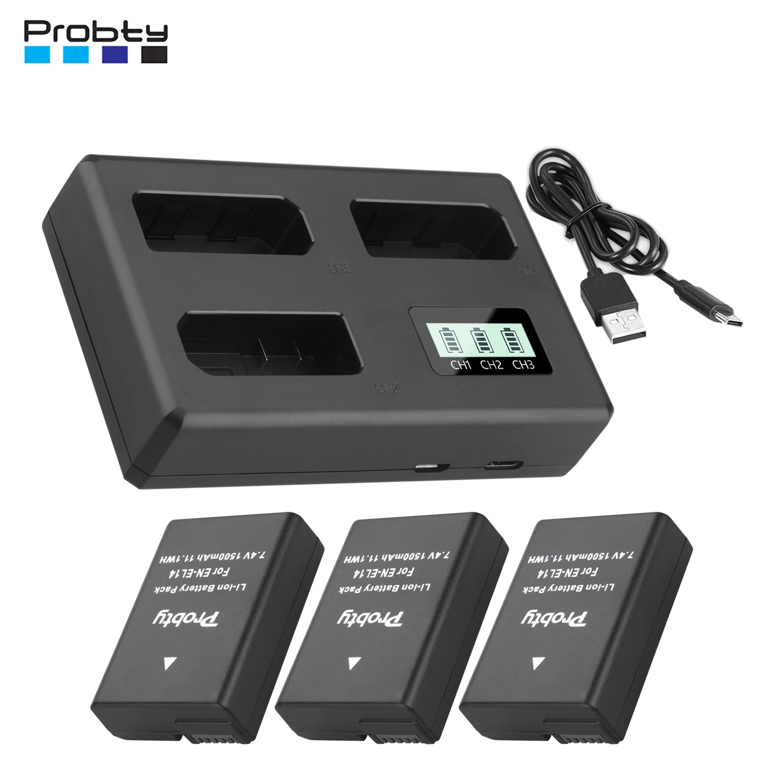1500mAh EN-EL14 EN EL14 EN-EL14a Battery + LCD 3 card slot Charger For Nikon D5600, D3200, D3500, D3300, D3400, D3100, D5100
1500mAh EN-EL14 EN EL14 EN-EL14a Battery + LCD 3 card slot Charger For Nikon D5600, D3200, D3500, D3300, D3400, D3100, D5100