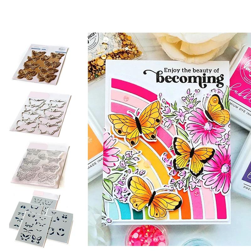 Small Butterfly Cutting Dies Stamps Stencil Hot Foil DIY Scrapbooking Card Paper Cards Handmade Album Sheets 2022 New Arrive
Small Butterfly Cutting Dies Stamps Stencil Hot Foil DIY Scrapbooking Card Paper Cards Handmade Album Sheets 2022 New Arrive