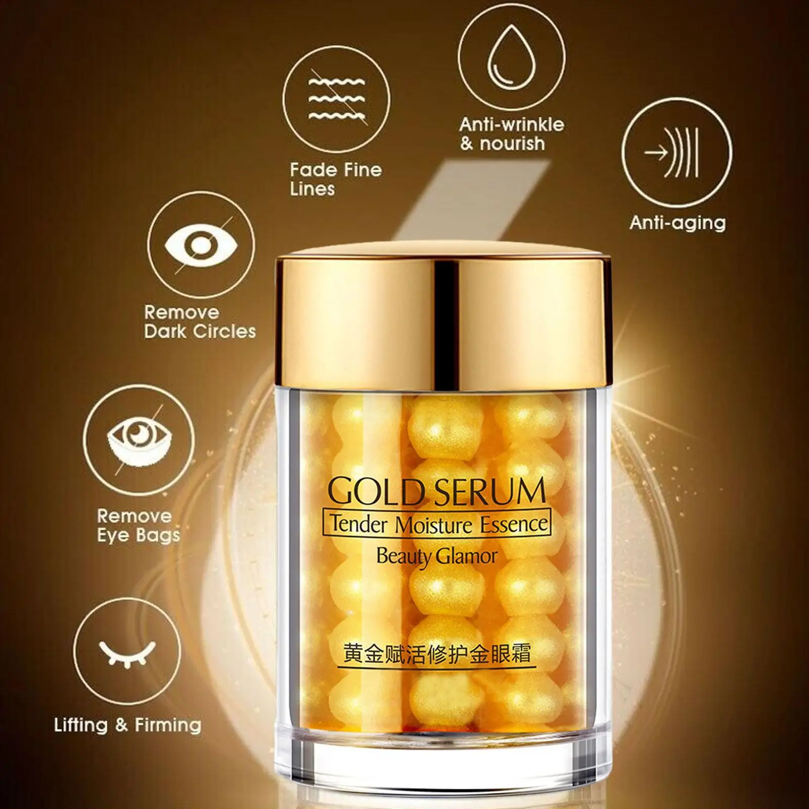 30g Golden Repair Eye Cream Eye Bags from Wrinkles Cream for Eyes Lifting Anti Aging Dark Circles Whitening Moisturizing Cream
30g Golden Repair Eye Cream Eye Bags from Wrinkles Cream for Eyes Lifting Anti Aging Dark Circles Whitening Moisturizing Cream
