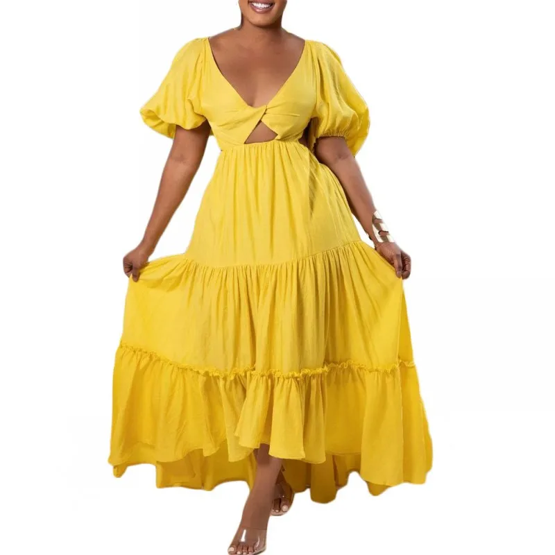 Robe African African Dresses For Women Traditional Party Ruffle Maxi Dress Fashion Puff Sleeve Lace Up Backless African Vestidos
Robe African African Dresses For Women Traditional Party Ruffle Maxi Dress Fashion Puff Sleeve Lace Up Backless African Vestidos