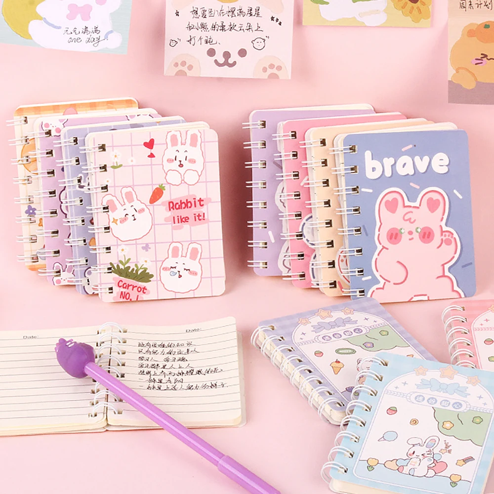 80Sheets Creative Cartoon Coil Book Student School Supplies Pocket Notebook Sketchbook Portable Mini Notepad Kawaii Stationery
80Sheets Creative Cartoon Coil Book Student School Supplies Pocket Notebook Sketchbook Portable Mini Notepad Kawaii Stationery