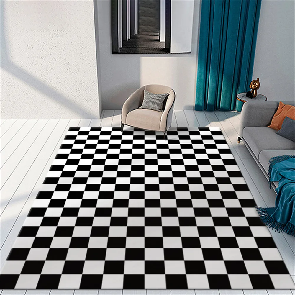 CLOOCL Black White Plaid Carpets For Living Room Area Rug Sofa Floor Mats Flannel Absorbent Anti-skid Kitchen Mat Dropshipping
CLOOCL Black White Plaid Carpets For Living Room Area Rug Sofa Floor Mats Flannel Absorbent Anti-skid Kitchen Mat Dropshipping