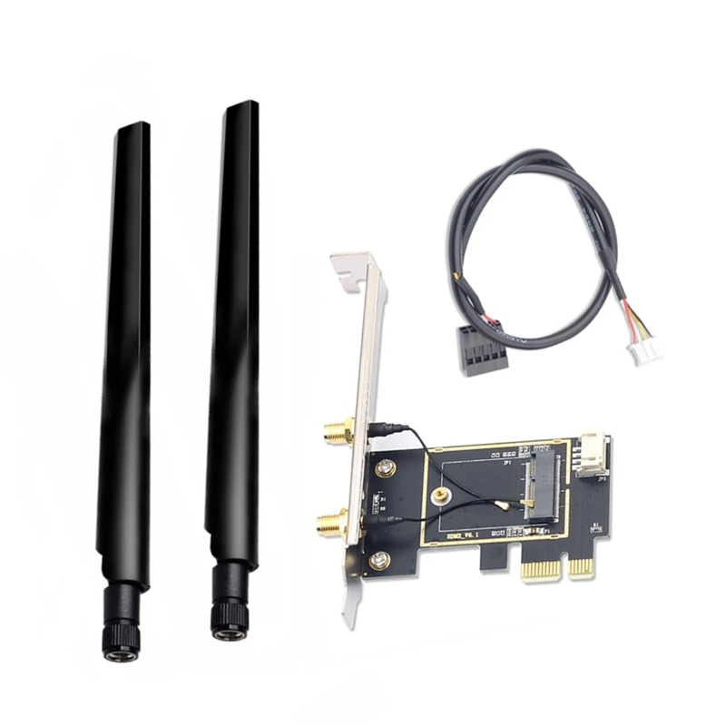 PCIE Wifi Card Adapter Wireless Network Card M2 NGFF Bluetooth Converter For Desktop Wi-Fi 8260 8265NGW AX200 9260 7265
PCIE Wifi Card Adapter Wireless Network Card M2 NGFF Bluetooth Converter For Desktop Wi-Fi 8260 8265NGW AX200 9260 7265