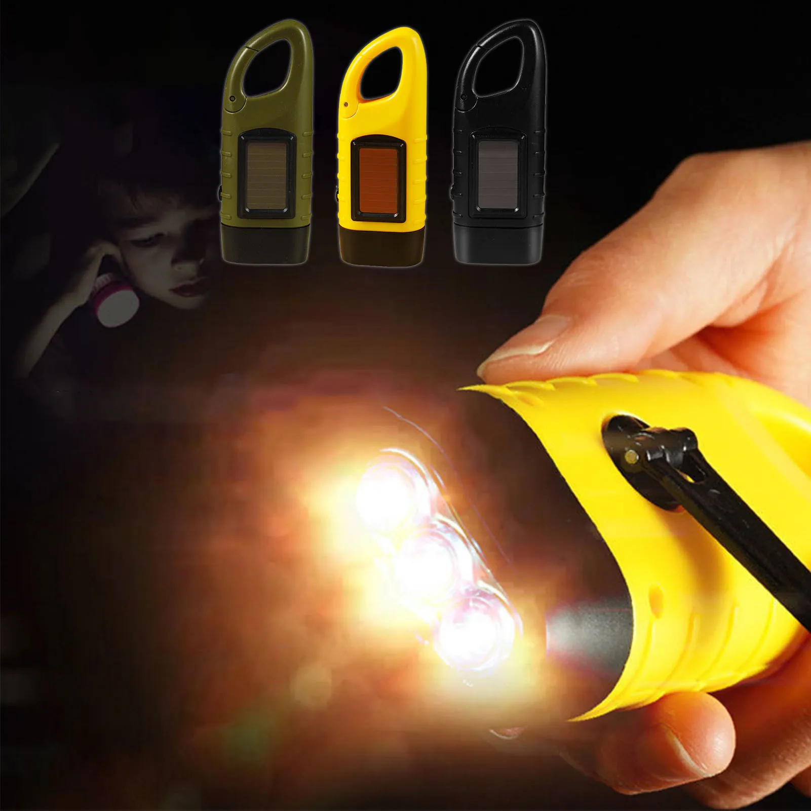 Professional Hand Crank Solar Powered Flashlight Emergency Rechargeable LED Flashlight for Outdoor Camping Mountaineering
Professional Hand Crank Solar Powered Flashlight Emergency Rechargeable LED Flashlight for Outdoor Camping Mountaineering