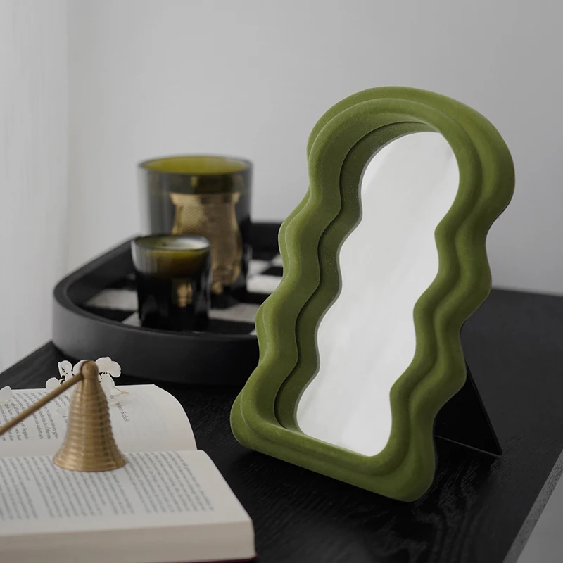 Table Makeup Aesthetic Room Mirrors Bedroom Irregular Small Wavy Mirror Living Room Decoration Espejo Redondo Home Decoration
Table Makeup Aesthetic Room Mirrors Bedroom Irregular Small Wavy Mirror Living Room Decoration Espejo Redondo Home Decoration