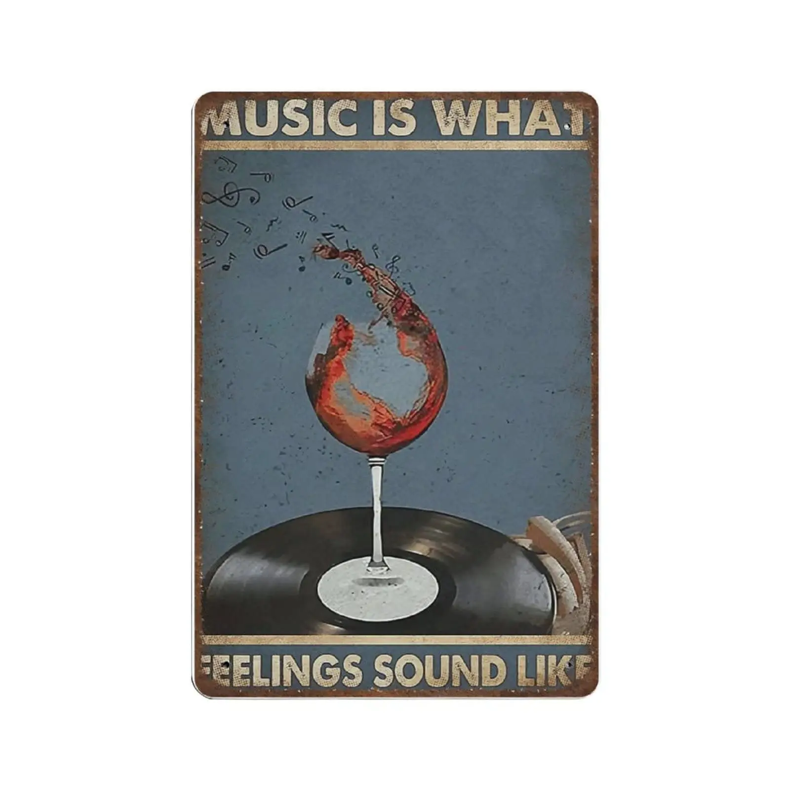 Retro Music Metal Tin Sign-Music is What Feelings Sound Like, Wine and Music Sign,Bar Home Decor, Kitchen Dining Room,Funny Sign
Retro Music Metal Tin Sign-Music is What Feelings Sound Like, Wine and Music Sign,Bar Home Decor, Kitchen Dining Room,Funny Sign