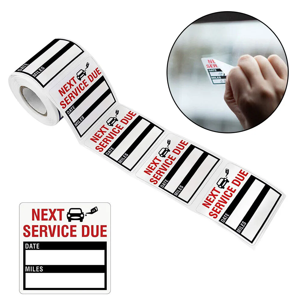 300PC/roll Labels Oil Change Service Reminder Stickers Clear Lite Sticker Pack 2*2inch Car Stickers Interior Accessories
300PC/roll Labels Oil Change Service Reminder Stickers Clear Lite Sticker Pack 2*2inch Car Stickers Interior Accessories