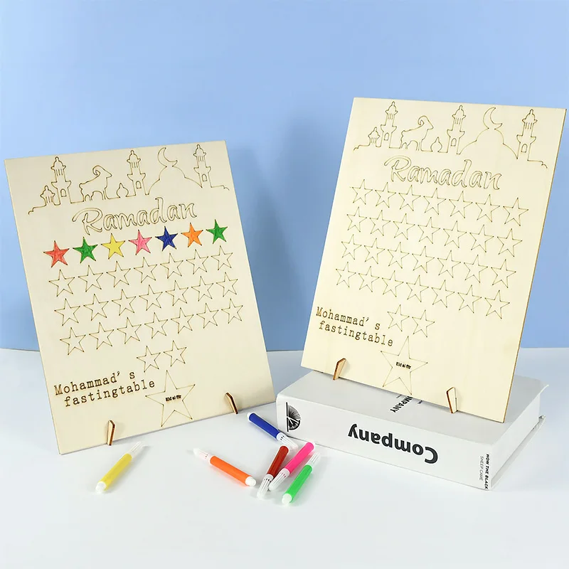 Ramadan Kareem Wooden Calendar Countdown DIY Graffiti Eid Mubarak Decoration Home Islamic Muslim Party Decor Eid Al Adha Gifts 8
Ramadan Kareem Wooden Calendar Countdown DIY Graffiti Eid Mubarak Decoration Home Islamic Muslim Party Decor Eid Al Adha Gifts 8