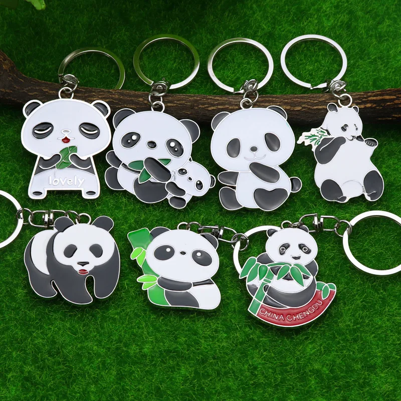 Cute Panda Bamboo Keychain Cartoon Animal Enamel Jewelry China Mascot Kawaii Key Chains for Women Girls Lovers Gift
Cute Panda Bamboo Keychain Cartoon Animal Enamel Jewelry China Mascot Kawaii Key Chains for Women Girls Lovers Gift