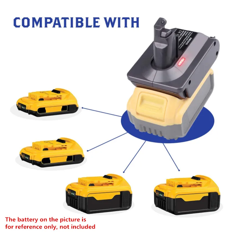 Battery Converter Adapter for Dewalt 18V-20V Li-ion Battery DCB181 DCB182 DCB200 DCB205 Convert To For Dyson V6 V7 V8 hotsell
Battery Converter Adapter for Dewalt 18V-20V Li-ion Battery DCB181 DCB182 DCB200 DCB205 Convert To For Dyson V6 V7 V8 hotsell
