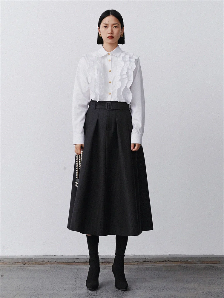 2022 модная женская рубашка, хлопковая короткая рубашка с оборками, Корейская рубашка с длинным рукавом, элегантная рубашка для молодых женщи...
2022 модная женская рубашка, хлопковая короткая рубашка с оборками, Корейская рубашка с длинным рукавом, элегантная рубашка для молодых женщи...