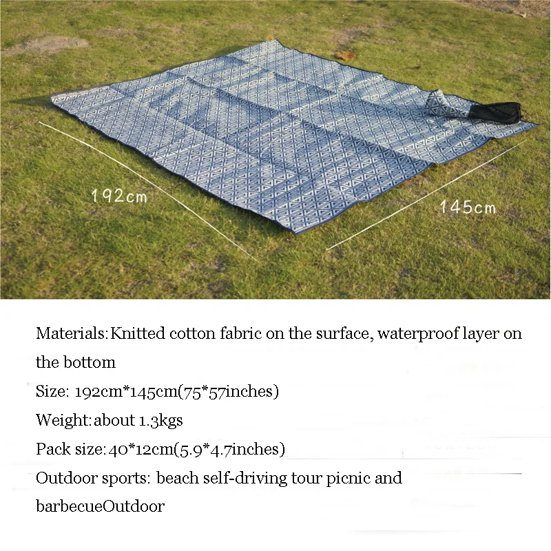 Outdoor Picnic Mat Moisture-proof Baby Crawling Ins Wind Blue and White Geometric Lattice Camping Tent Waterproof Travel Pad
Outdoor Picnic Mat Moisture-proof Baby Crawling Ins Wind Blue and White Geometric Lattice Camping Tent Waterproof Travel Pad