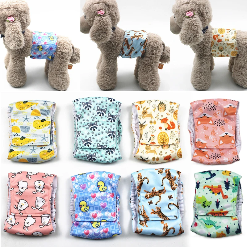 Dog Physiological Pants Cartoon Animals Pet Adjustable Diapers Washable Males Absorbent for Dog Panties Shorts Pets Supplies
Dog Physiological Pants Cartoon Animals Pet Adjustable Diapers Washable Males Absorbent for Dog Panties Shorts Pets Supplies