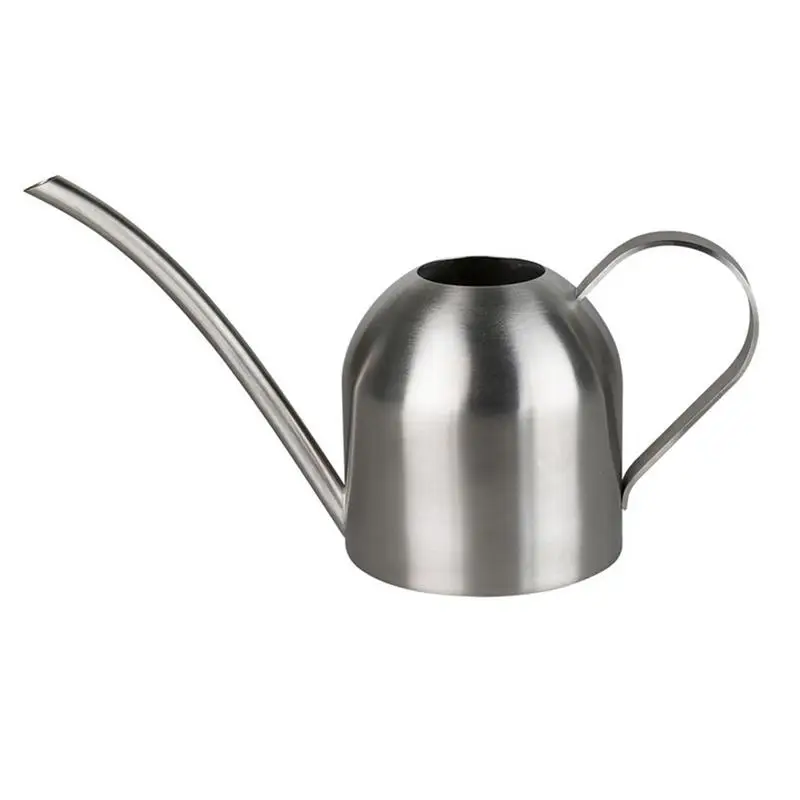 

1pcs Stainless Steel Watering Pot Gardening Potted Small Watering Can Indoor Succulent Long Watering Flower Kettle 500ml Garden