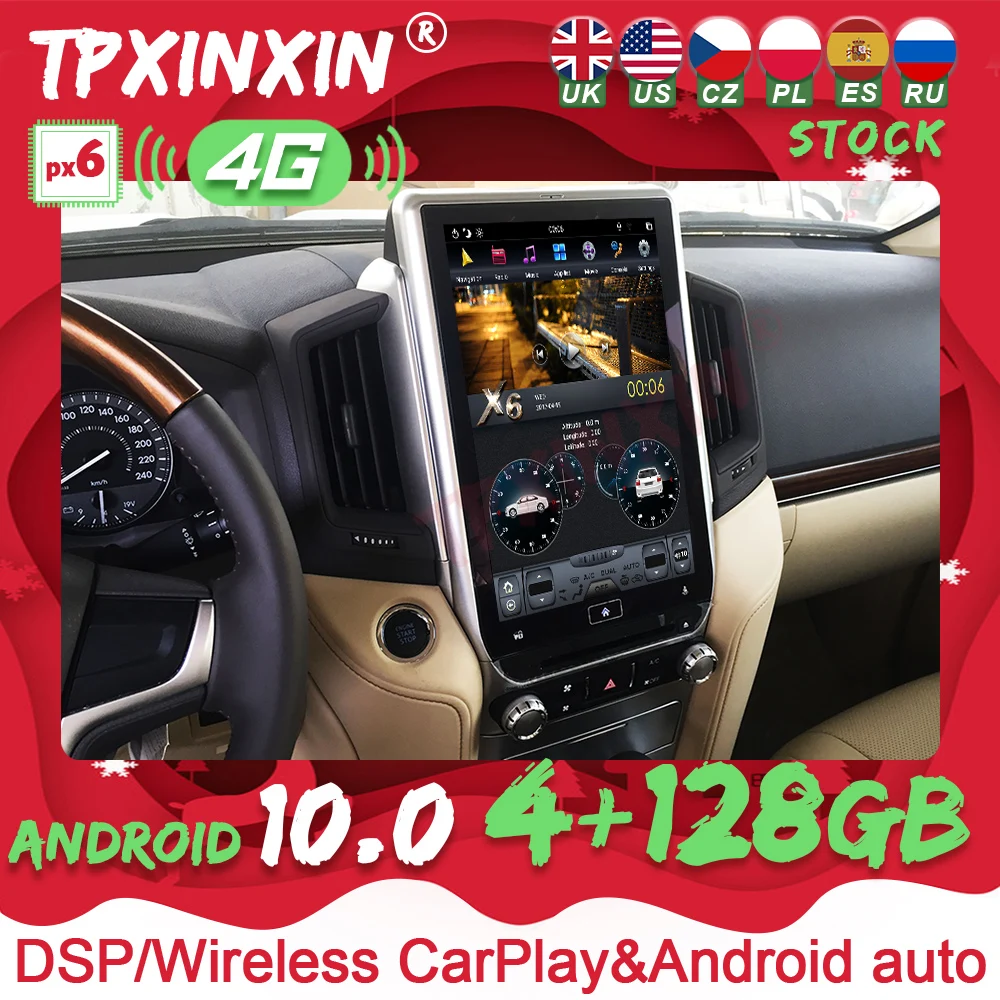 Для Toyota Land Cruiser LC200 2016-2018 Android автомобильное стерео радио Tesla мультимедийный плеер Автомобильный GPS-навигатор Экран головного устройства
Для Toyota Land Cruiser LC200 2016-2018 Android автомобильное стерео радио Tesla мультимедийный плеер Автомобильный GPS-навигатор Экран головного устройства