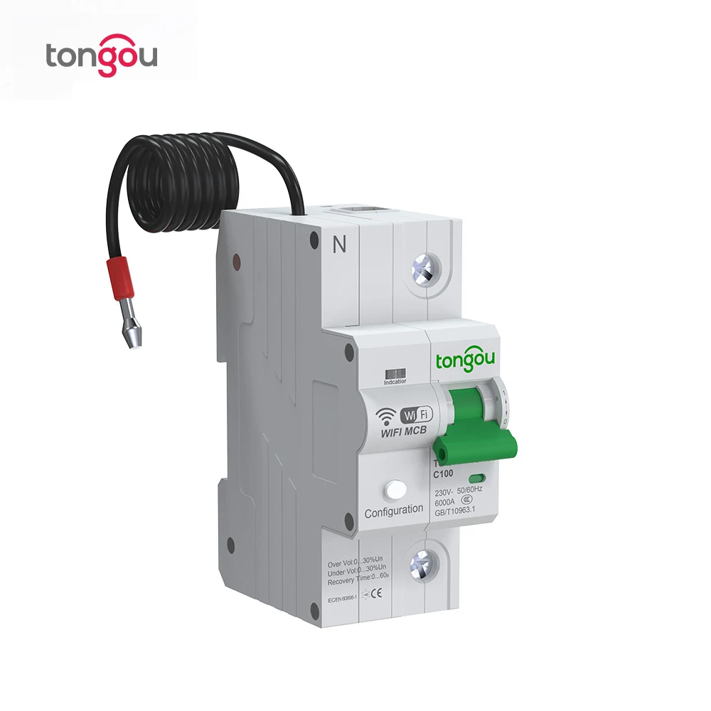 Tuya 1P WIFI Metering Circuit Breaker Smart Life Timer Remote Control Automatic Wireless Interruptor Reclosing Switch TONGOU
Tuya 1P WIFI Metering Circuit Breaker Smart Life Timer Remote Control Automatic Wireless Interruptor Reclosing Switch TONGOU
