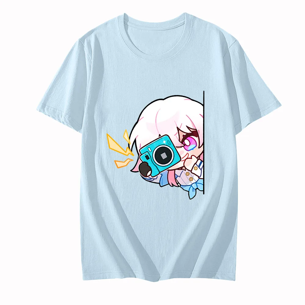 Honkai Star Rail March 7th T Shirts Manga/Comic Photograph T-shirts MEN 100% Cotton Anime Graphic Tshirts Prevalent Short Sleeve
Honkai Star Rail March 7th T Shirts Manga/Comic Photograph T-shirts MEN 100% Cotton Anime Graphic Tshirts Prevalent Short Sleeve