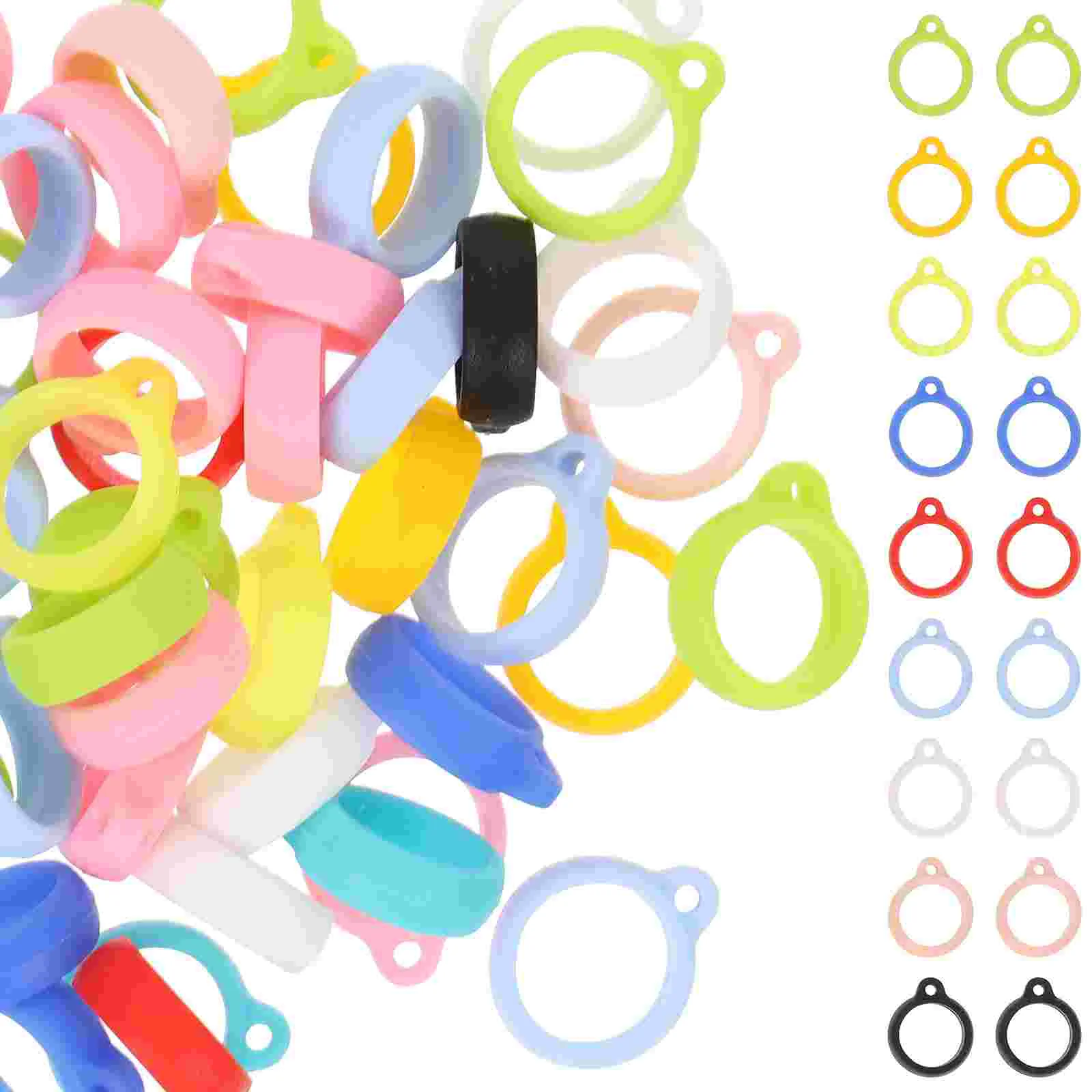 

50 Pcs Mens Rings Keyring Charms Hanging Lanyards Gadget Strap Cellphone Ropes Decors Man