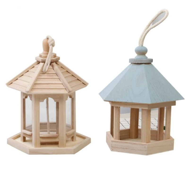 Wooden Gazebos Bird Feeder Hanging Wild Bird Feeder Yard Decoration Bird Feeder Outdoor Bird House Comedero Pajaro Pet Items
Wooden Gazebos Bird Feeder Hanging Wild Bird Feeder Yard Decoration Bird Feeder Outdoor Bird House Comedero Pajaro Pet Items