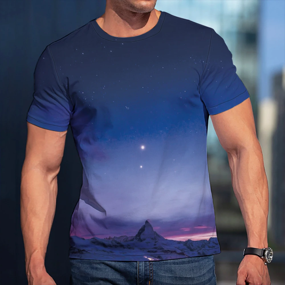 3D T-Shirt Mountain Landscape Tees High Quality Unisex Punk Rock Hip Hop Harajuku Breathable Hot Sale Comfortable
3D T-Shirt Mountain Landscape Tees High Quality Unisex Punk Rock Hip Hop Harajuku Breathable Hot Sale Comfortable