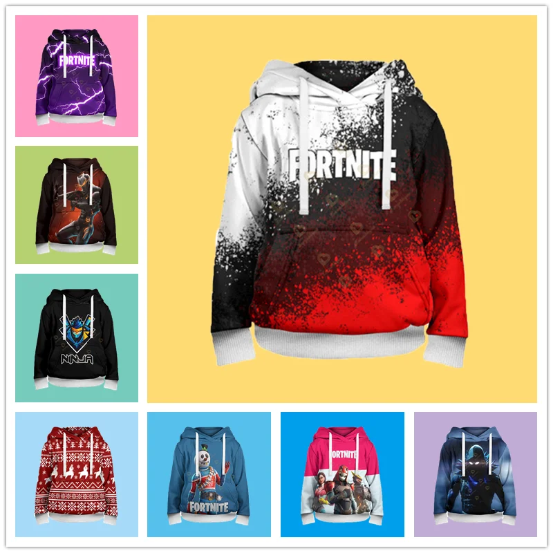 3D Printed Sweatshirts Fortnite Hoodies Men Women Children Long Sleeve Fashion Casual Hooded Kids Streetwear Pullover
3D Printed Sweatshirts Fortnite Hoodies Men Women Children Long Sleeve Fashion Casual Hooded Kids Streetwear Pullover